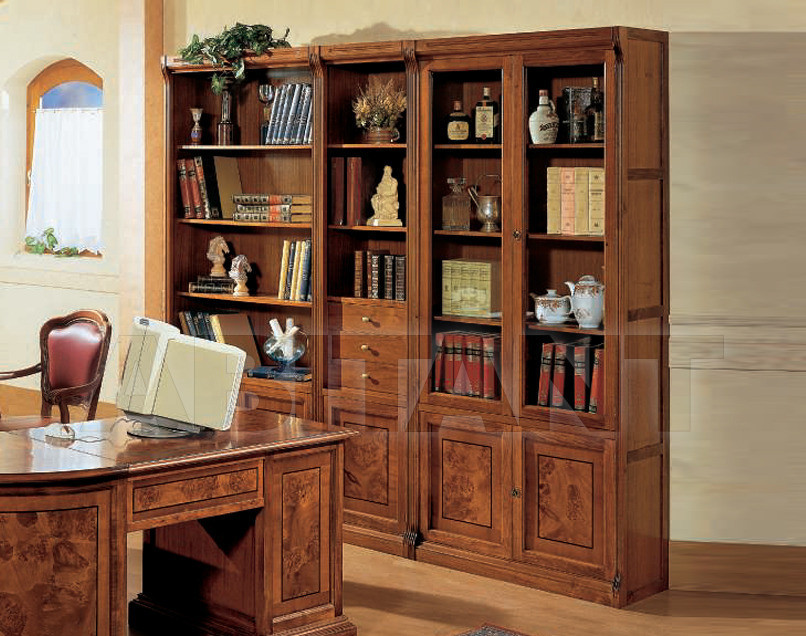 Книжный шкаф mirandola m454. классический. castel vecchio. к.