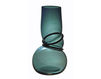 Vase Vanessa Mitrani COLORS Double Ring Aqua Contemporary / Modern