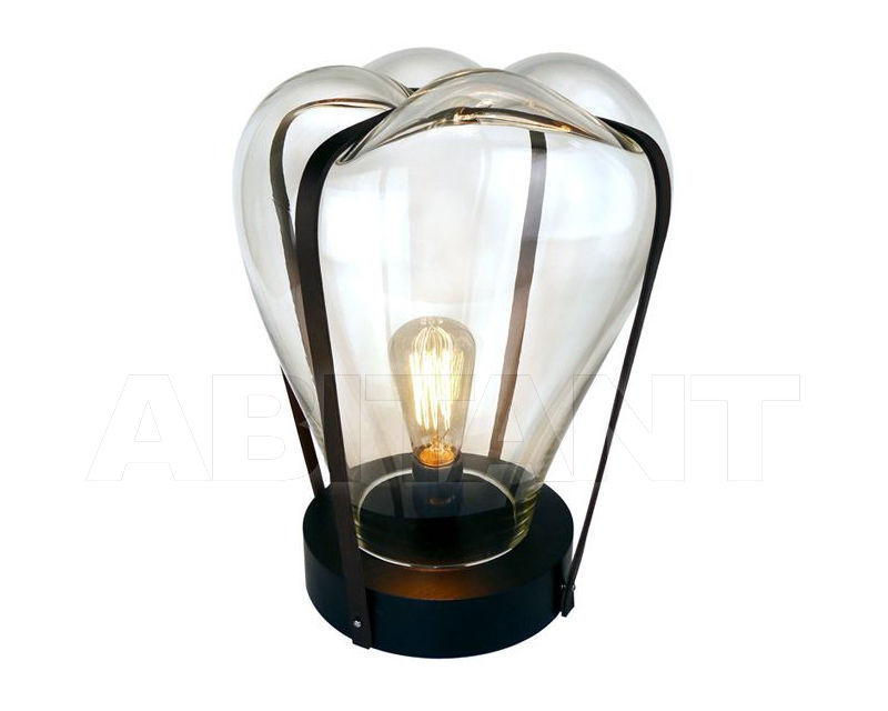 Table lamp glass acrylic Vanessa Mitrani Simple Noir Transparent