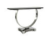 Console Villiers Brothers Limited 2016 Omega console table - polished nickel Art Deco / Art Nouveau