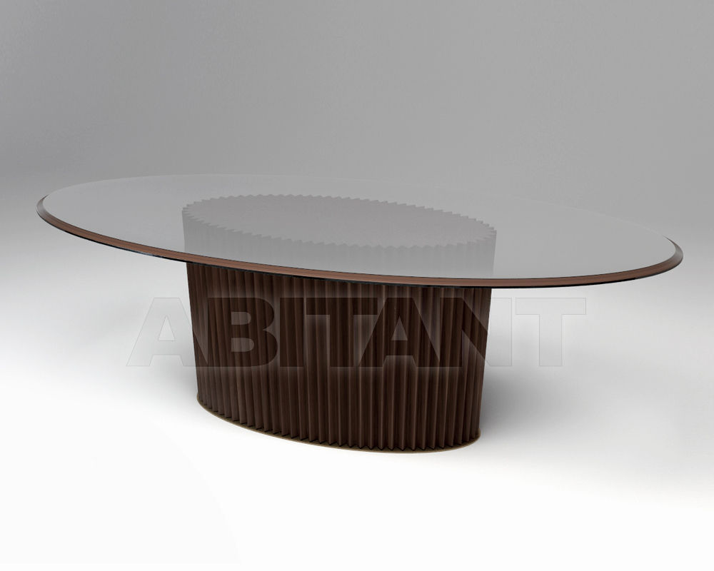 Buy Dining table COLONNA Vittoria Frigerio by Frigerio Poltrone e Divani 2015 VF50944C Glass