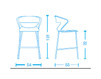 Bar stool Tecnoarredo srl Sedie E Collettività TLL3A Contemporary / Modern