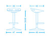 Bar stool Tecnoarredo srl Sgabelli TCN332 Contemporary / Modern