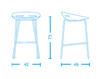 Bar stool Tecnoarredo srl Sgabelli TCN531 Contemporary / Modern