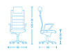 Needlework chair Tecnoarredo srl Poltrone Direzionali TST415 Contemporary / Modern