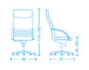 Needlework chair Tecnoarredo srl Poltrone Direzionali TN707 Contemporary / Modern
