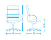 Needlework chair Tecnoarredo srl Poltrone Direzionali TT107R Contemporary / Modern