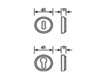 Door handle Valli Handles 2012 H 174 R8 Classical / Historical 
