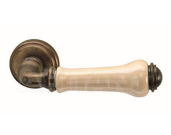 Buy Door handle Valli Handles 2012 H 176 R8 Bronze BRUNITO / Porcelain Ivory