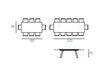 Dining table Target Point Giorno TA147 Contemporary / Modern