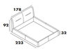 Bed Target Point Imbottiti BD439/4 6C05 Contemporary / Modern