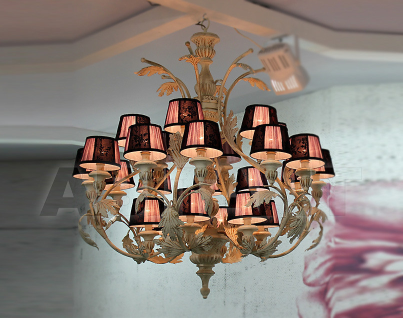 Buy Сhandelier Due Effe lampadari Lampadari Teseo/24L con paralumi