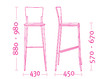 Bar stool Mobilsedia Inglese 2007 camilla 3 Contemporary / Modern