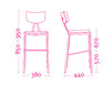 Bar stool Mobilsedia Inglese 2007 allegra 3 Contemporary / Modern