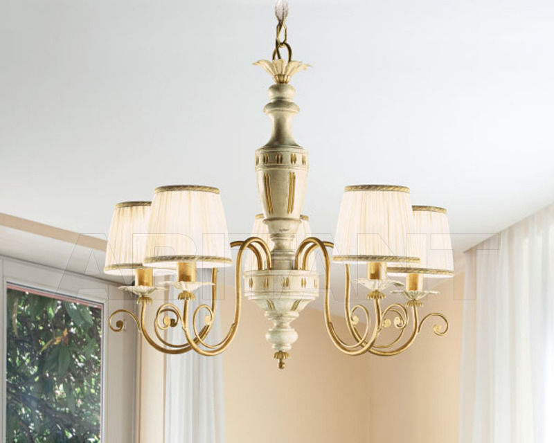 Buy Сhandelier Renzo del Ventisette & C. S.A.S Con Paralumi L 13670/5 CP