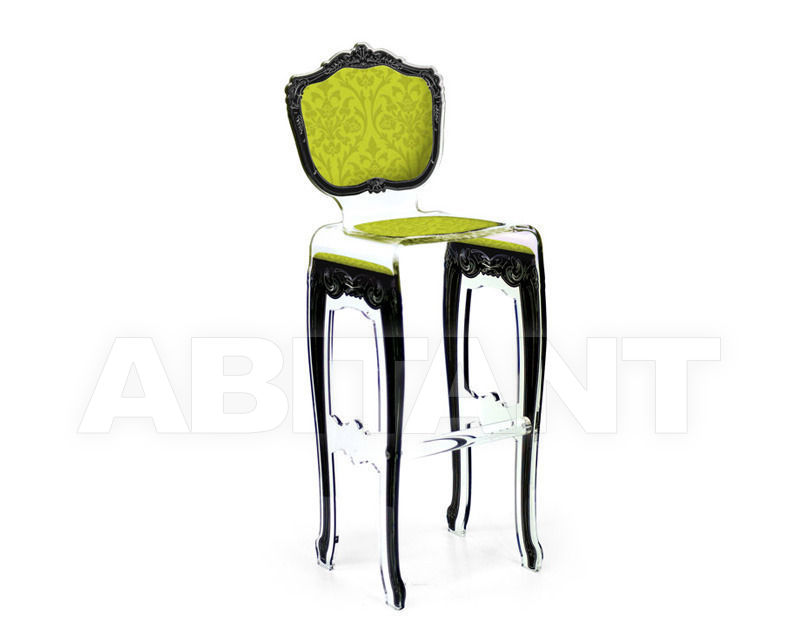 Buy Bar stool Acrila Baroque Full acrylic Baroque or Capiton Bar stool verte
