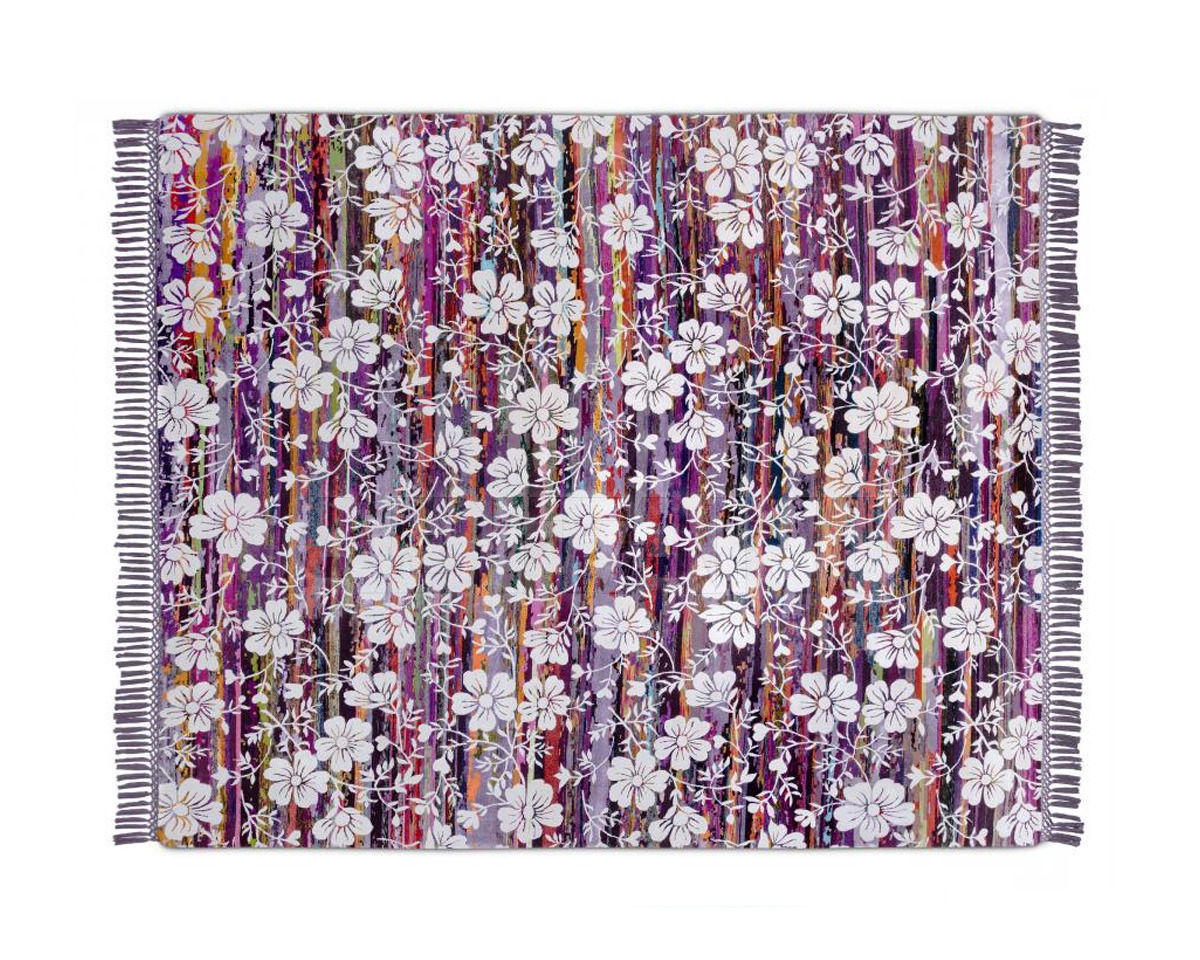 Buy Modern carpet Rug Star I Am Classic WhiteSnow_ECO Neon_0878_DeepPurple_BG