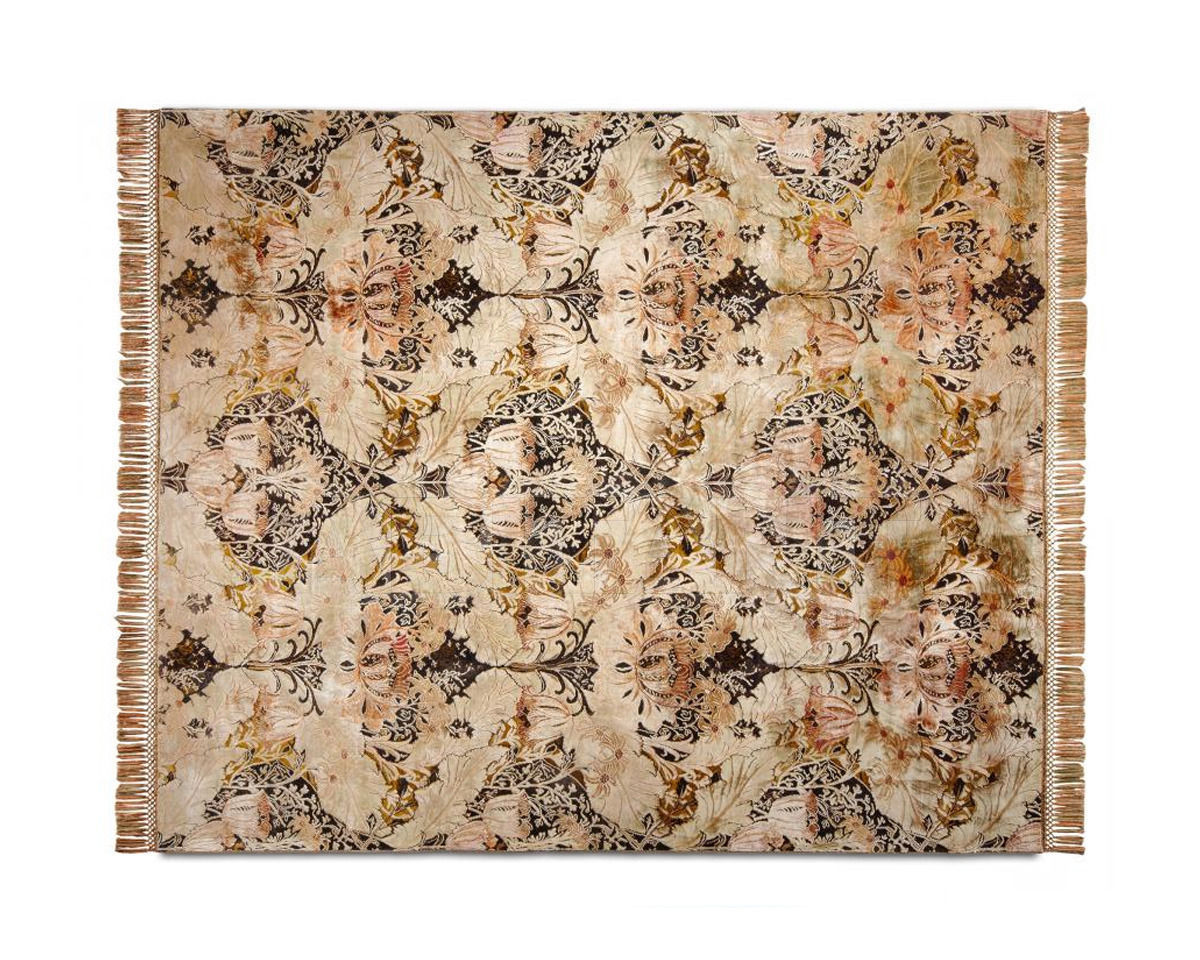 Buy Modern carpet Rug Star Oxidized Belle Époque Elisabeth | DeepPurple | SilkFringes
